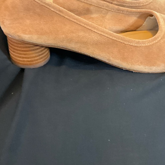 Soludos Tan Suede Women's Heels - Picture 3 of 4